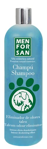 MENFORSAN Geruchsvernichter Hundeshampoo Talkum 1L, Beseitigt schlechte Gerüche aus dem Fell