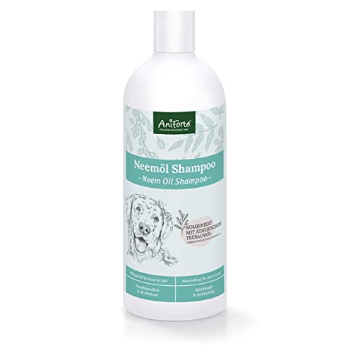 AniForte Neemöl Shampoo für Hunde 500ml - Hundeshampoo gegen Juckreiz Hund, Pflegeprodukt, Hautfreundlich, Pflegend & leicht kämmbar, Fellpflege & Fellglanz, Angenehm im Geruch
