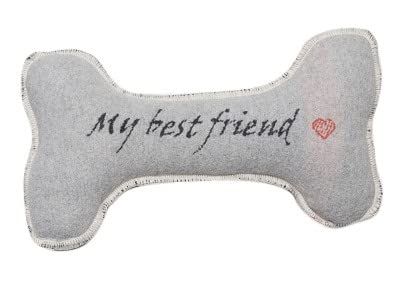 Hundeknochen My Best Friend inkl. Füllung, groß Filz, 40x20 cm