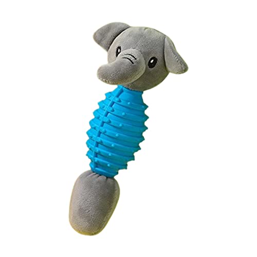 Facynde Interaktives Hundespielzeug - Welpenspielzeug, Kauspielzeug für Haustiere mit Quietschen,Bissfestes Puzzle-Hundespielzeug in Tierform zur Zahnreinigung und Unterhaltung für kleine und große