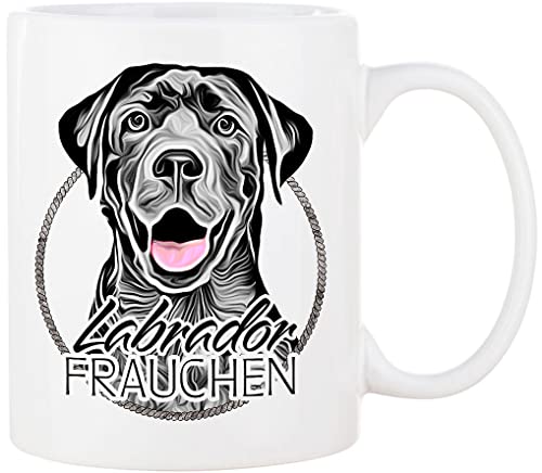 Cadouri Hunde-Tasse LABRADOR FRAUCHEN Kaffeetasse mit Spruch - Geschenk für Hundebesitzer