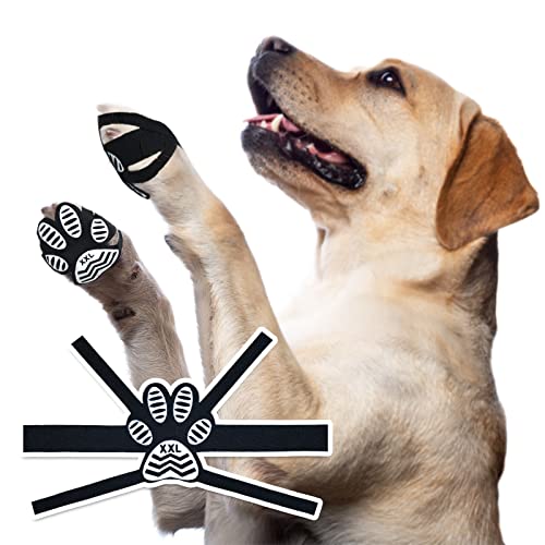 PICK FOR LIFE 16 Stück Anti-Rutsch Hunde Pfotenschutz, Selbstklebende Einweg-Hundeschuh-Pfotenpolster, schützen ihre Pfoten vor Winterkälte und Sommerhitze XXL (28-36kg)