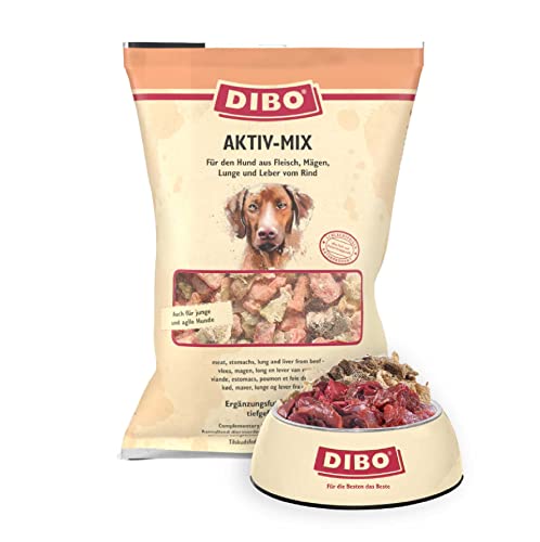 DIBO Aktiv-Mix, 3 x 2.000g-Beutel, Tiefkühlfutter, gesunde, natürliche Ernährung für Hunde, Hundefutter, Barf, B.A.R.F.