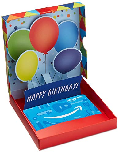 Amazon.de Geschenkkarte in Geschenkbox (Geburtstagsüberraschung)