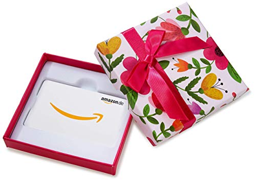 Amazon.de Geschenkkarte in Geschenkbox (Blumen)