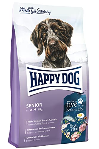 Happy Dog 60766 - Supreme fit & vital Senior - Hunde-Trockenfutter für ältere Hunde - 12 kg Inhalt