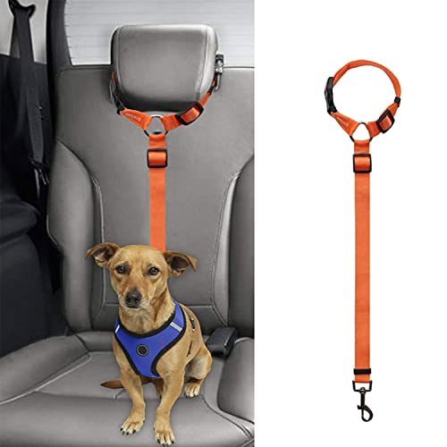 Auto-Sicherheitsgurt for Hunde, Kopfstützen-Sicherheitsgurte, Hundeleine for Fahrzeuge, verstellbare Haustier-Sicherheitsleinen, elastische Bungee-Rücksitzleine for Hundegeschirr, Halsband, Reisen, tä