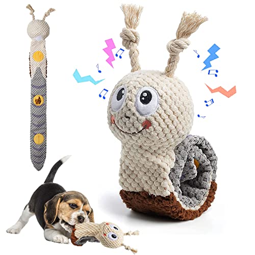 Intelligenzspielzeug für Hunde,Hundespielzeug Schnupftabak, Schnecke Spielzeug für Haustiere,Hundespielzeug Quietschend, Intelligenz Interaktives Hundespielzeug für Welpen Mittelgroße Hunde